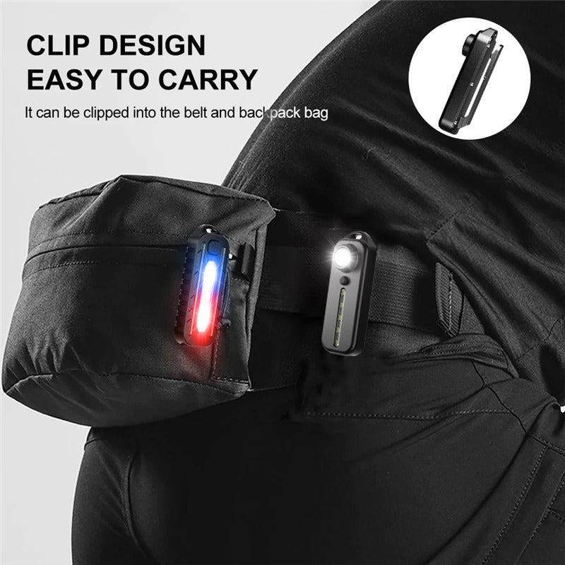 USB-C Rechargeable Bicycle Tail Light – Waterproof LED Safety Lamp