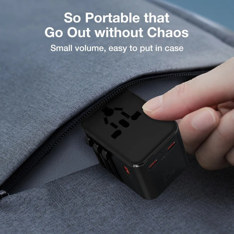 Universal Travel Adapter Fast Charger with Global Plug