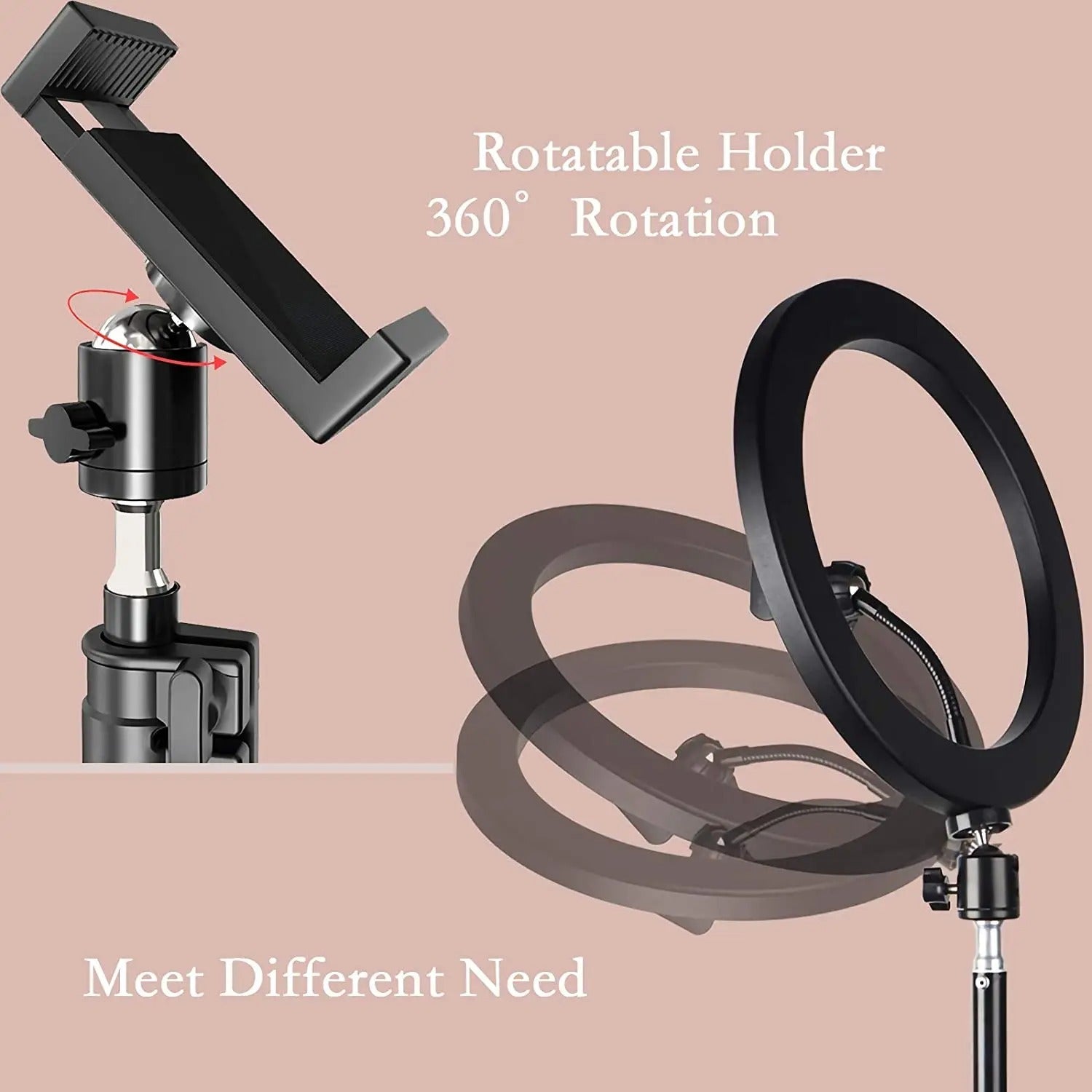 LED Selfie Ring Light – Tripod Stand & Remote