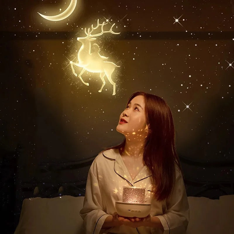 Rotating Star Projection Lamp