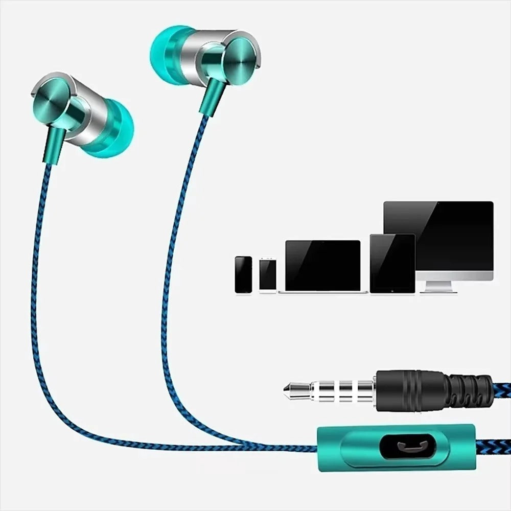 Hi-Fi Wired In-Ear Earphones – Noise Cancelling, Ergonomic 3.5mm Headphones