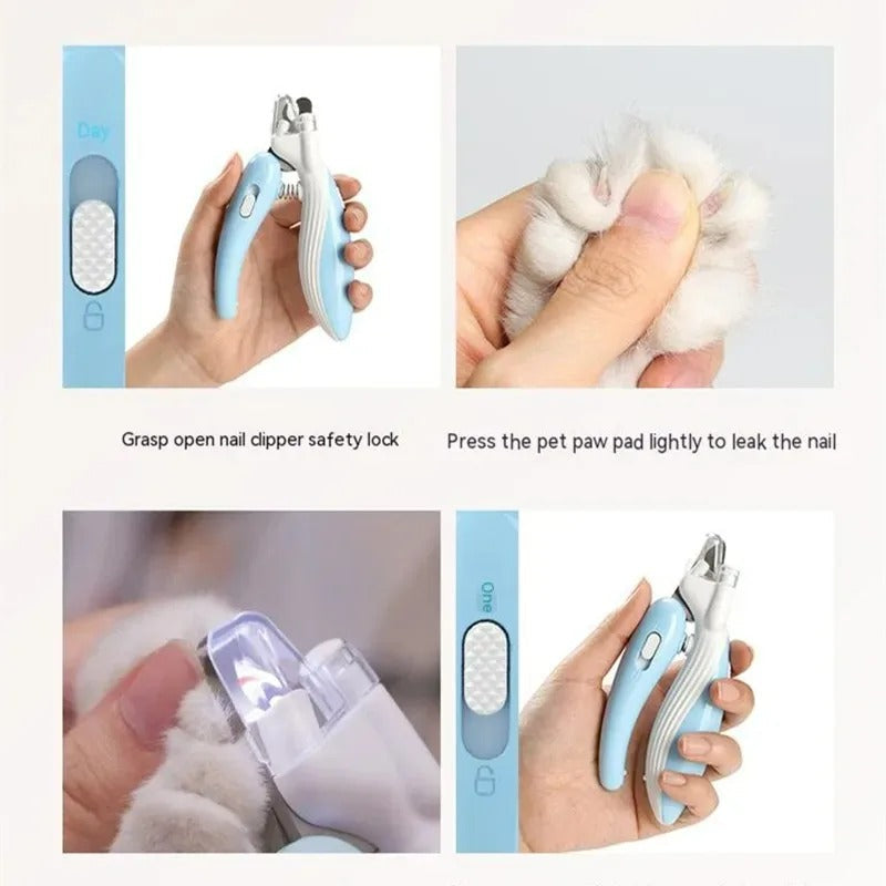 LED Pet Nail Clipper with Electric Grinder Trimmer