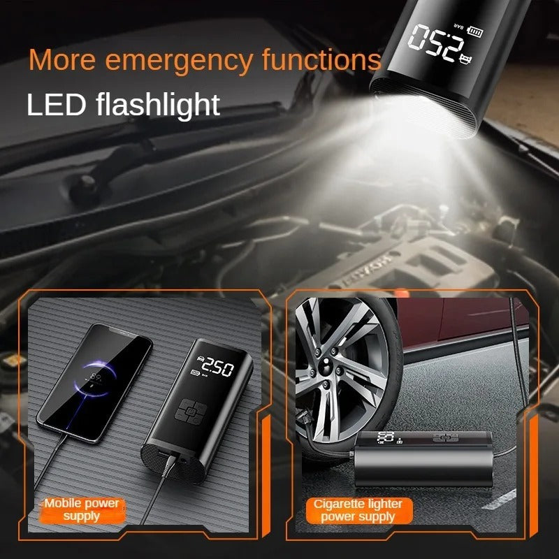 Portable Air Compressor – Fast Tire Inflator Pump