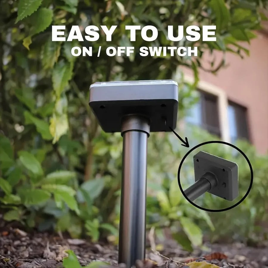 Solar Ultrasonic Mole Repellent Outdoor Gopher Snake Deterrent