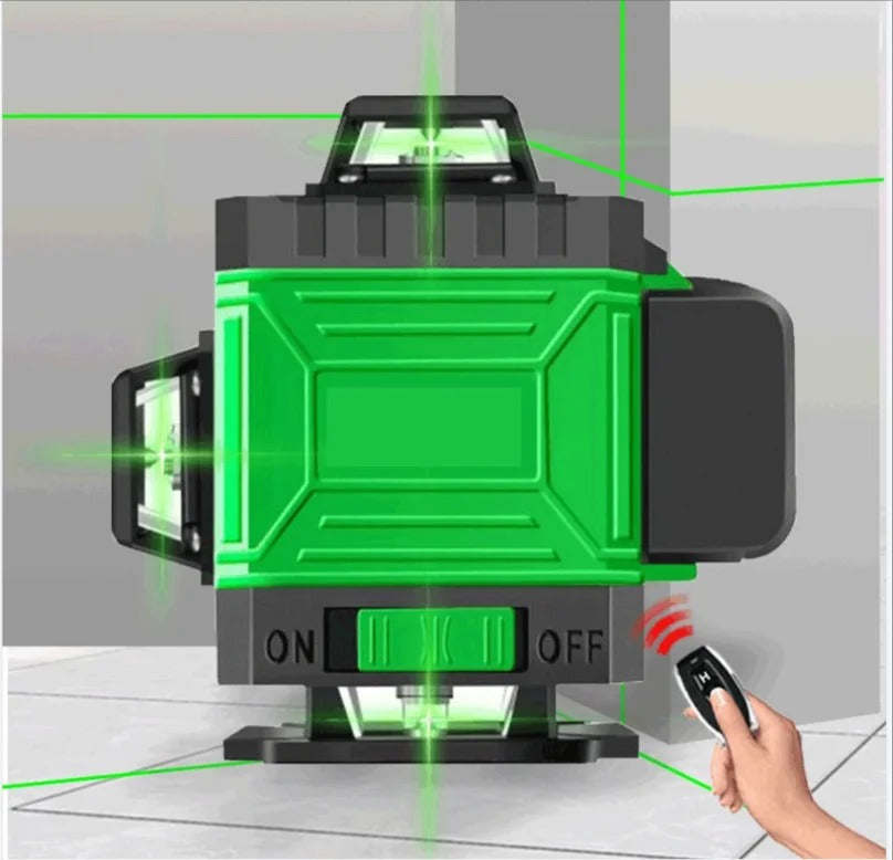 4D Green Laser Level – 12/16 Line Self-Leveling