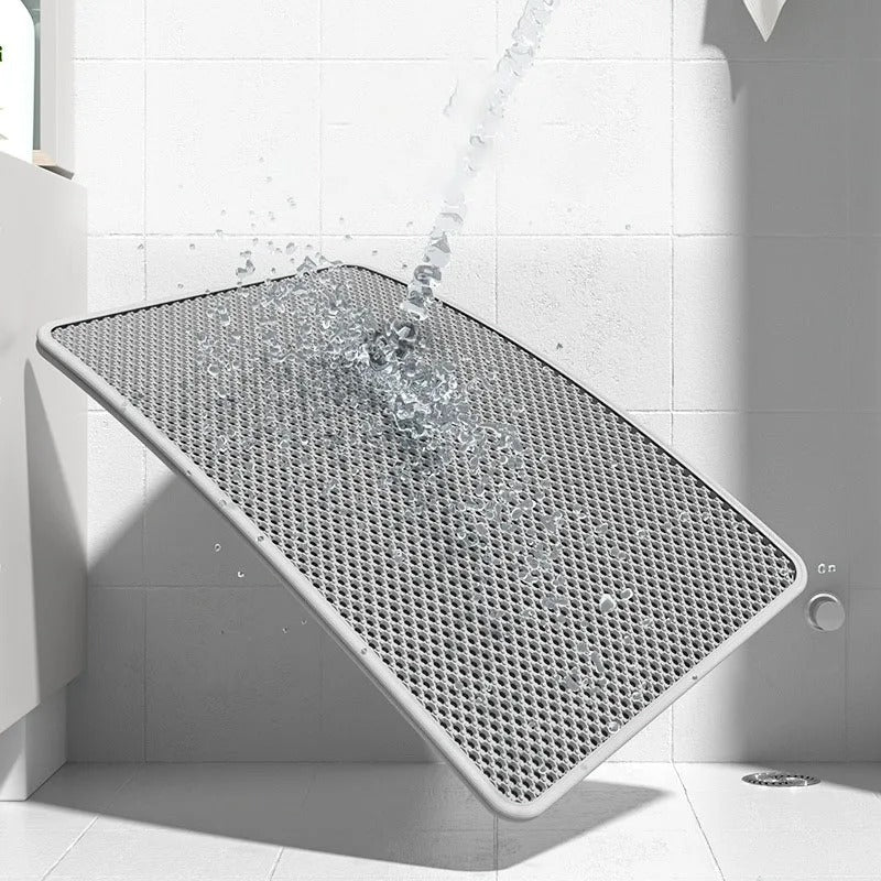 Double-Layer Waterproof Cat Litter Mat with Urine Protection