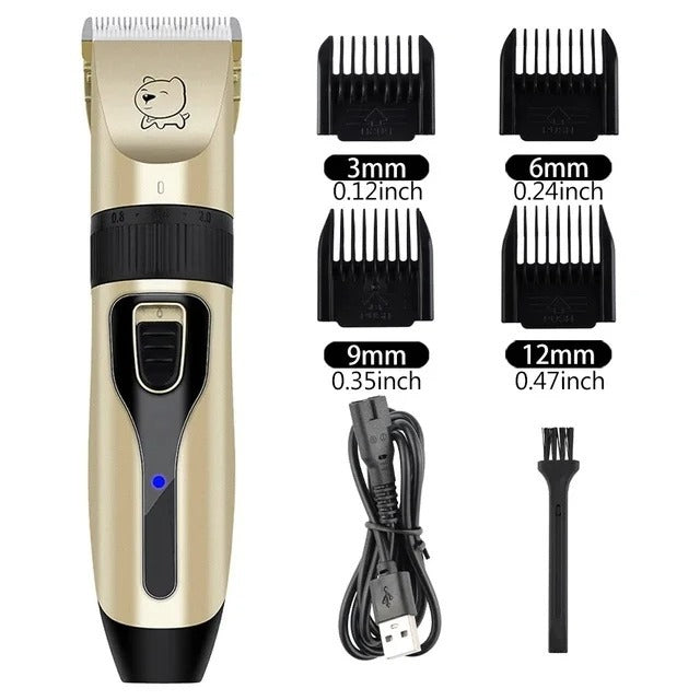 PetGroom Professional Dog Hair Clipper USB Rechargeable