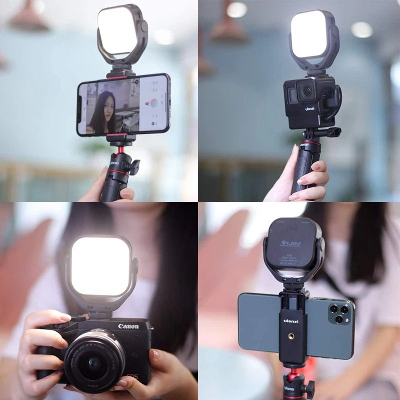 Adjustable LED Video Light with 360° Rotating Mount