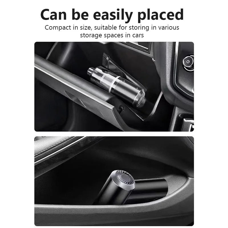 Portable Handheld Vacuum Cleaner – Powerful Wireless Car & Home Suction
