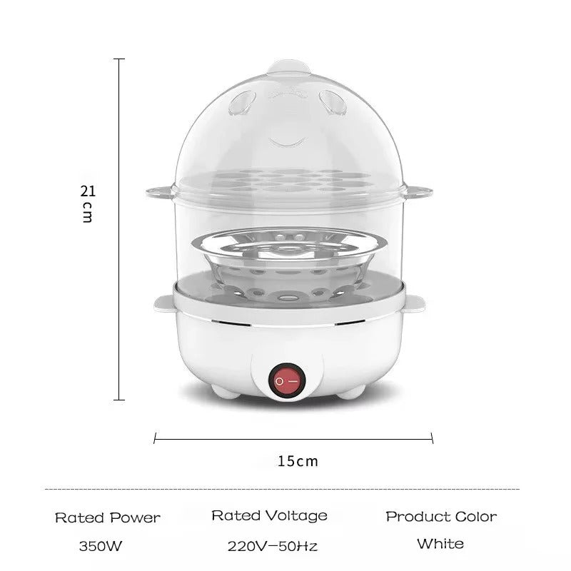 Double Layer Electric Egg Boiler – Steamer & Poacher Machine