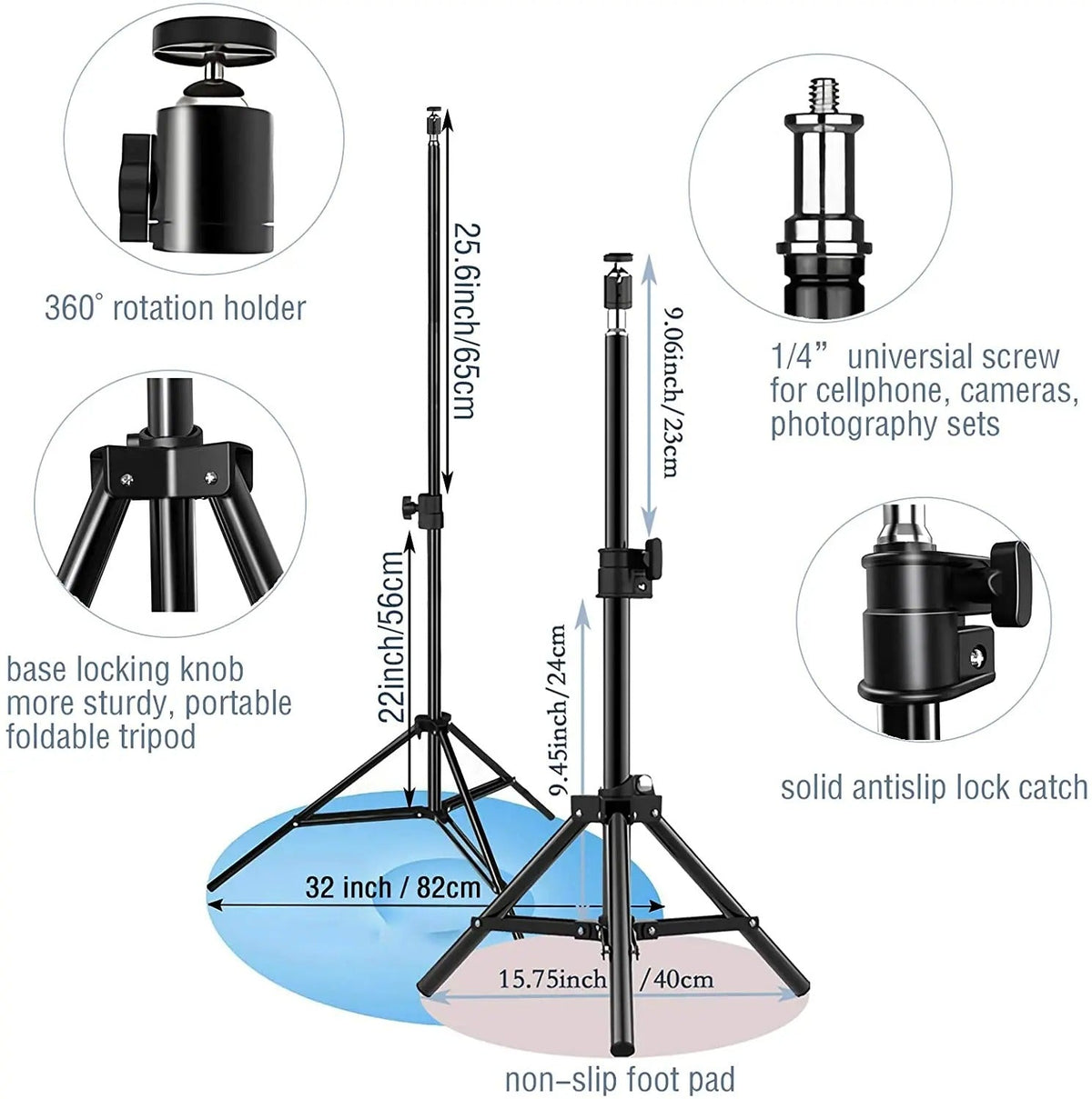 LED Selfie Ring Light – Tripod Stand & Remote