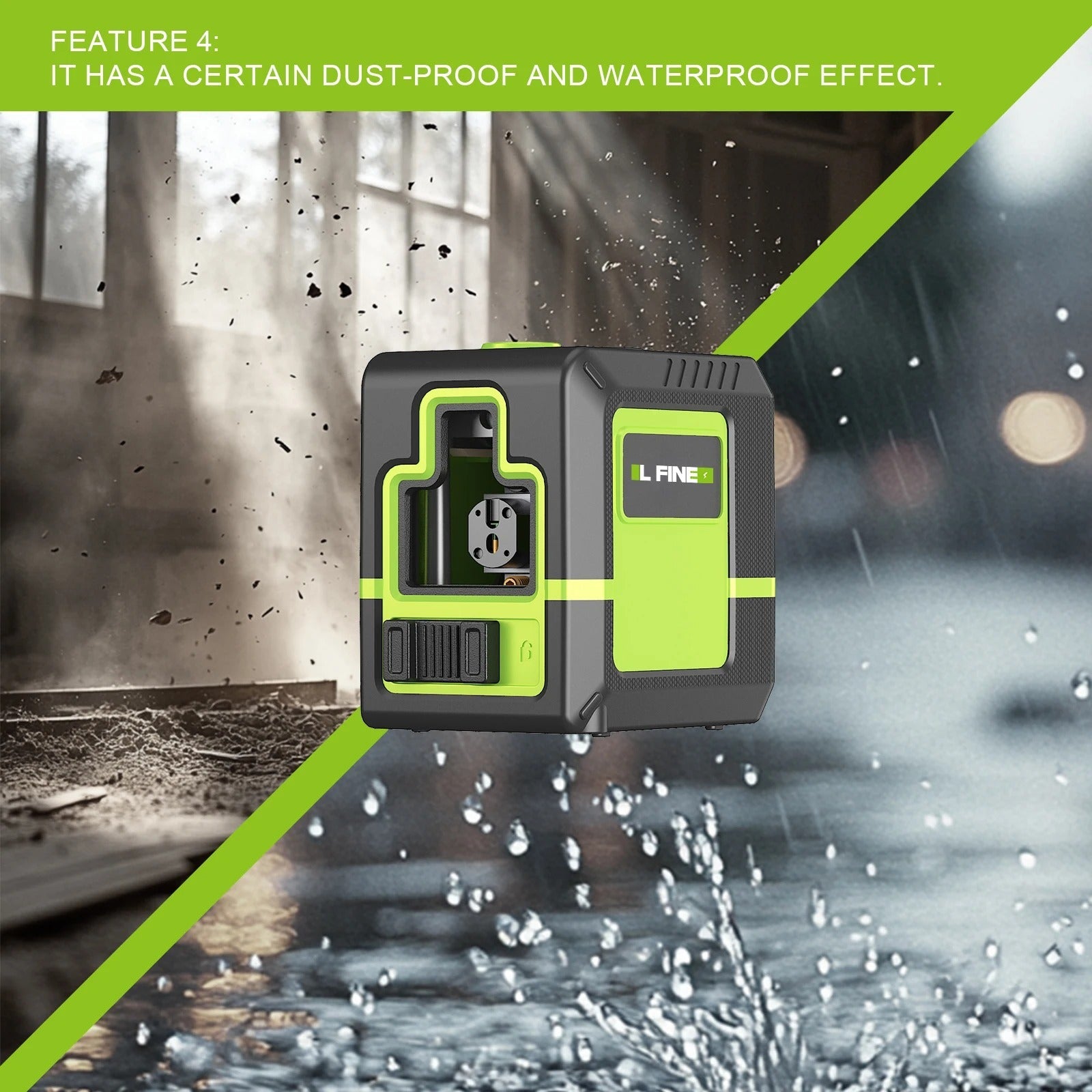 2-Line Laser Level – Self-Leveling Tool with Tripod