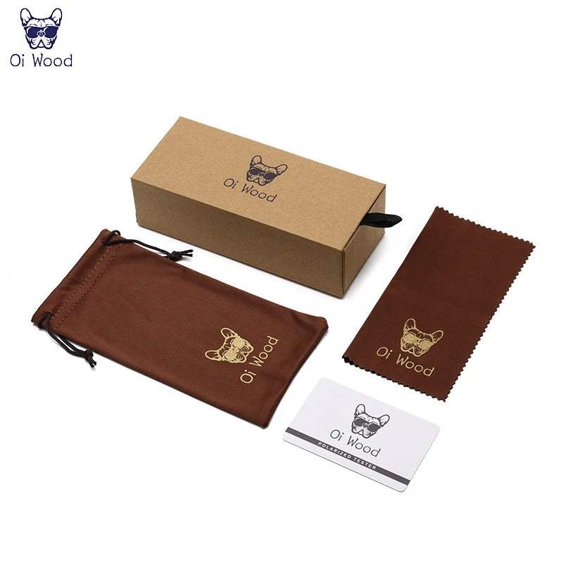 Natural Wooden Polarized Sunglasses UV400 for Men