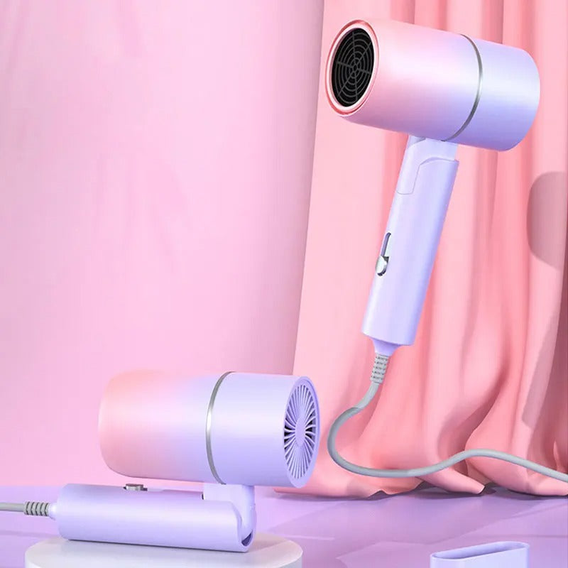 Mini Folding Travel Hair Dryer with Anion Technology