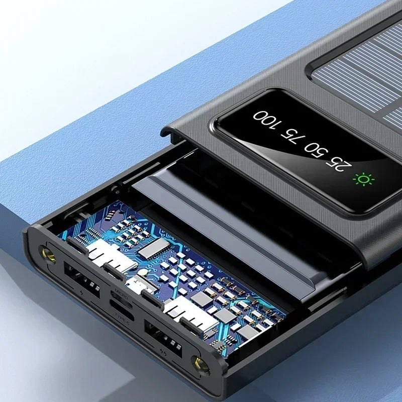 200000mAh Solar Power Bank – Fast Charging Portable Charger
