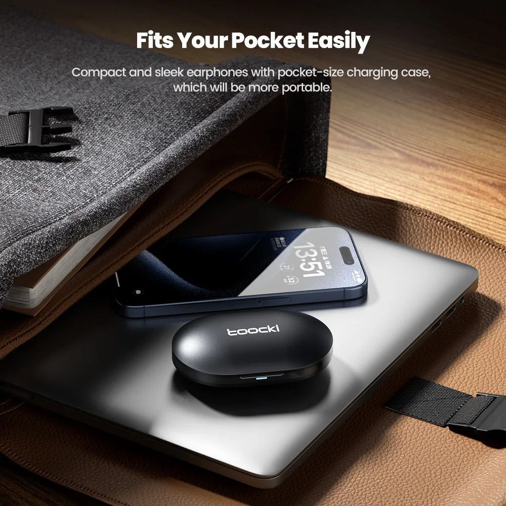 Open-Ear Wireless Earphones – Bluetooth 5.3, Waterproof Sports Headset with Mic