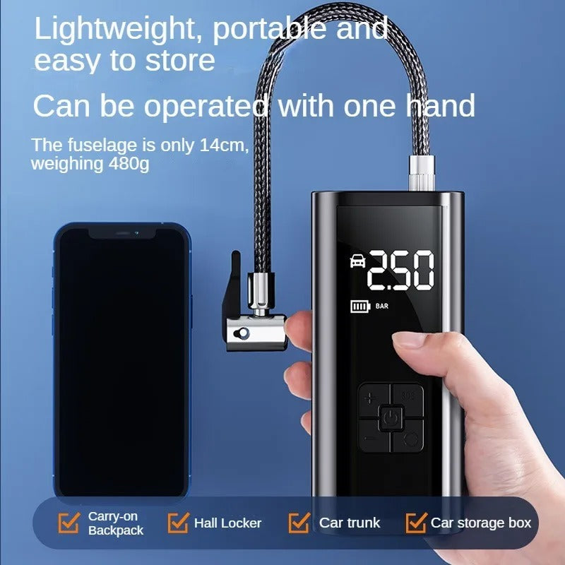 Portable Air Compressor – Fast Tire Inflator Pump