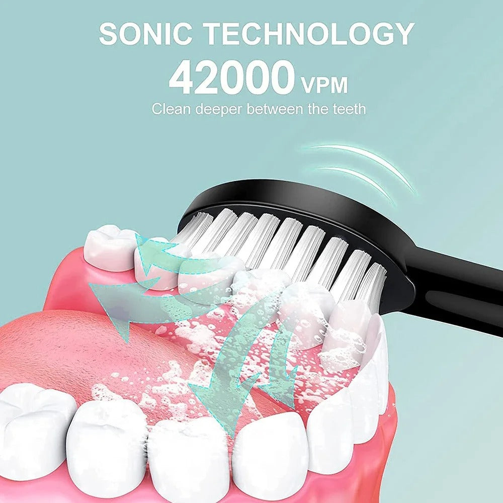 Sonic Electric Toothbrush – Rechargeable IPX7 Waterproof Cleaner