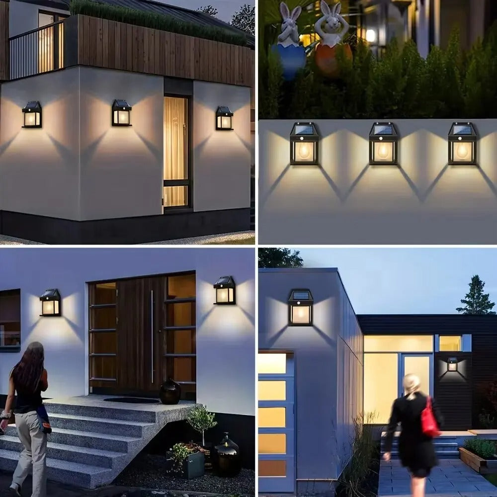 Solar Sensor Wall Lantern