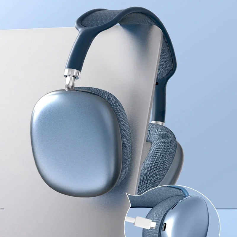 Pro Max Air Wireless Bluetooth Headphones with Noise Cancelling & Mic