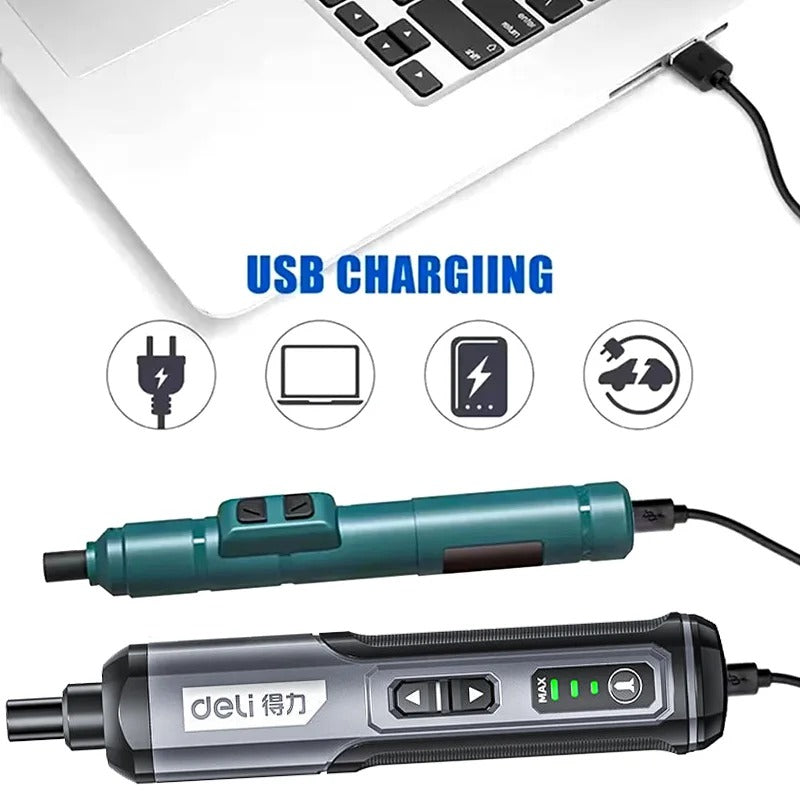 Cordless Electric Screwdriver 4V Rechargeable Mini Drill