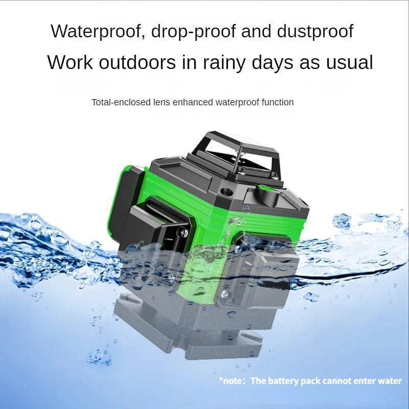 4D Green Laser Level – 12/16 Line Self-Leveling