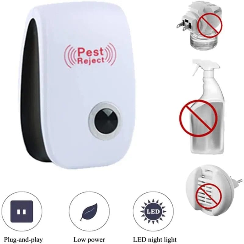 PestGuard Ultrasonic Pest Repeller | Electronic Chemical-Free Pest Control Device