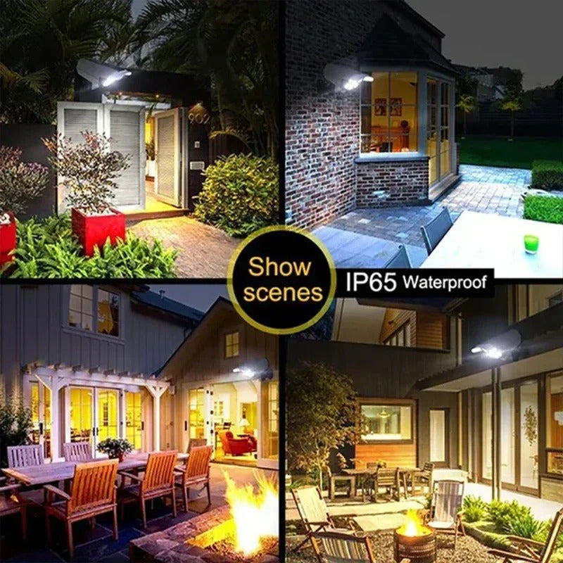 77LED Solar Security Light with Dummy Camera