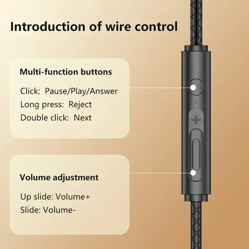 Jack Wired Gaming Headset – HiFi Surround Sound with Mic