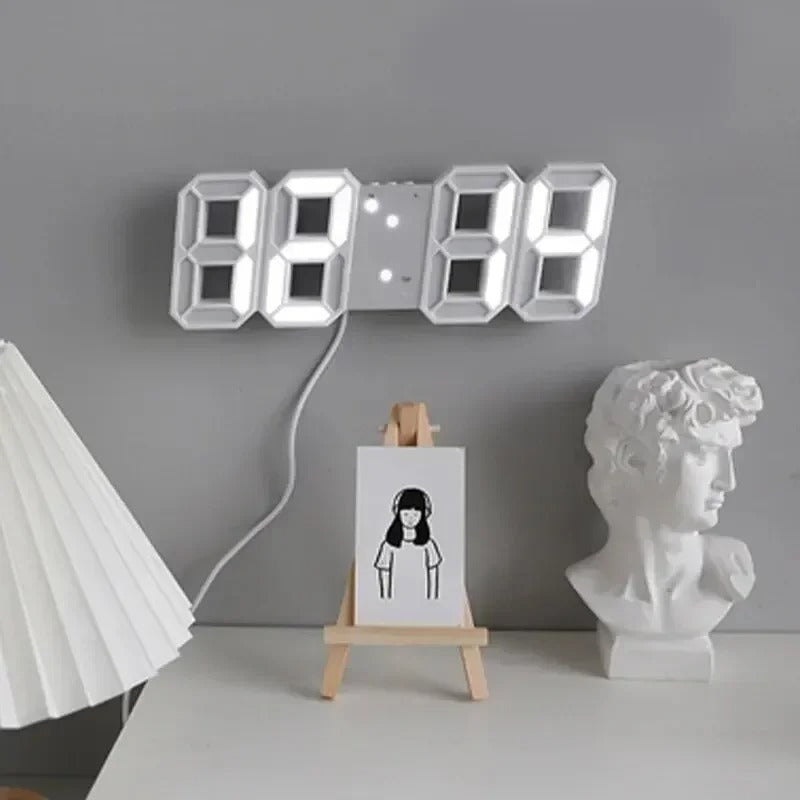 3D Led Digital Alarm Clock with Temperature