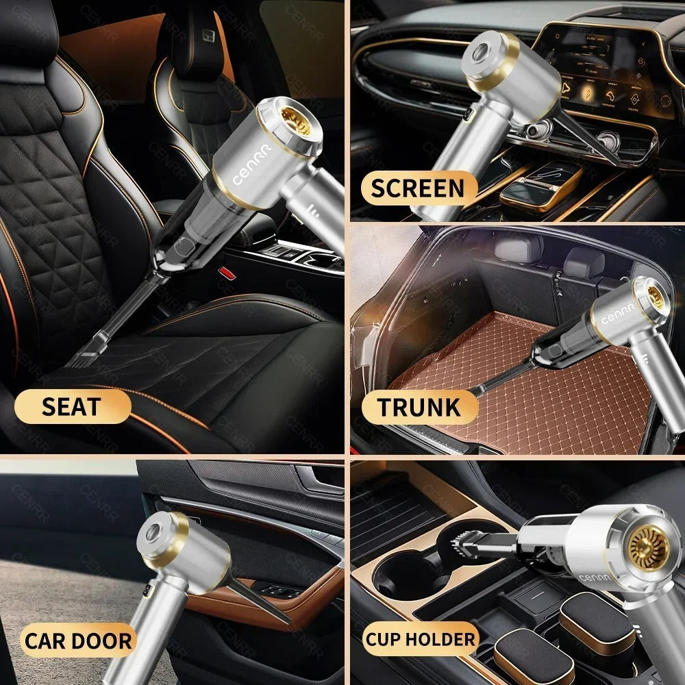 Cordless Car Vacuum Cleaner – Powerful 360000PA Wireless Suction