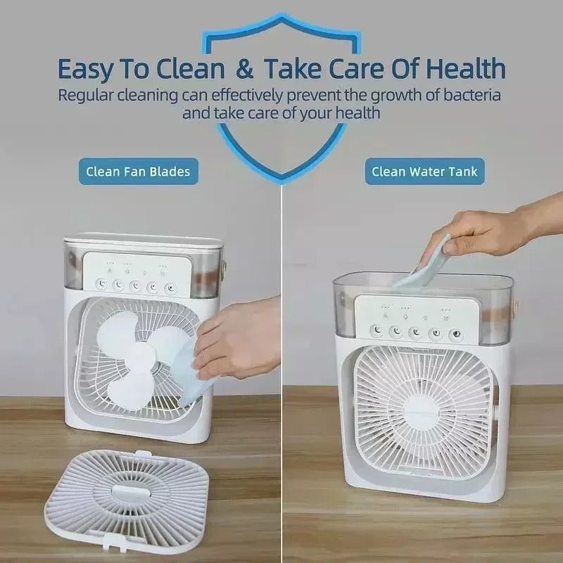 New 3-in-1 Mini Air Cooler & Fan Portable Air Conditioner