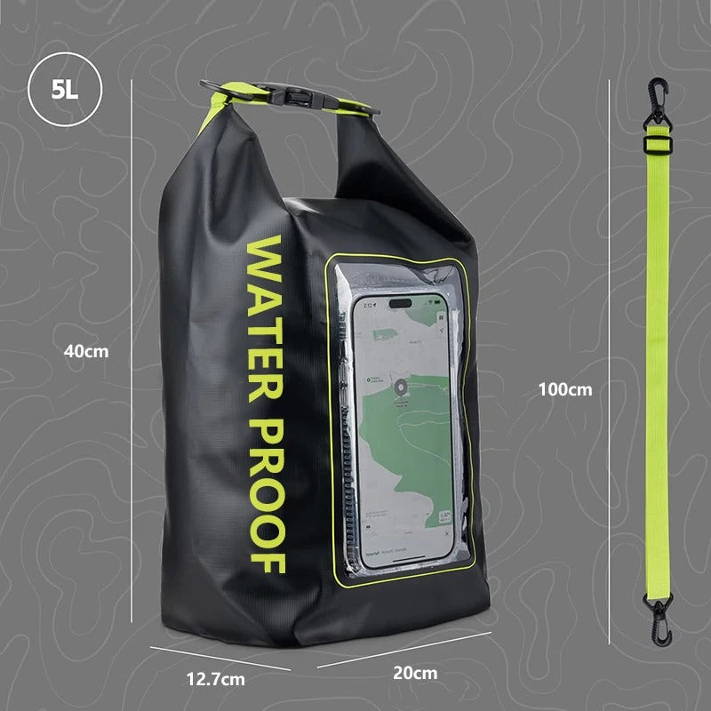 2L Dry Bag Swimming Pack – Waterproof Touch Screen Outdoor Storage Bag
