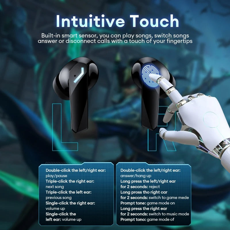 Max Wireless Bluetooth 5.4 Earphones for Gaming