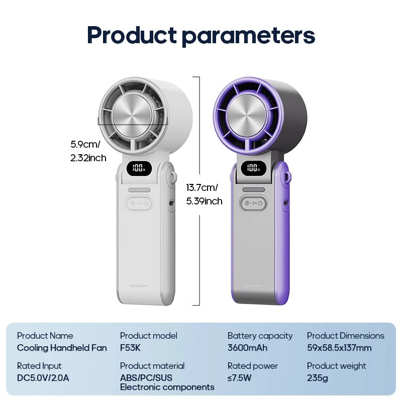 Outdoor Foldable Portable Handheld Fan