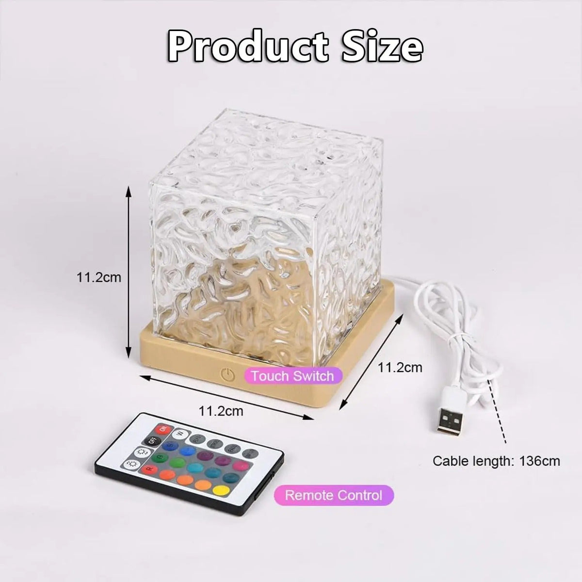 Ocean Wave Projector Light – 16 Color Aurora Glow LED Lamp
