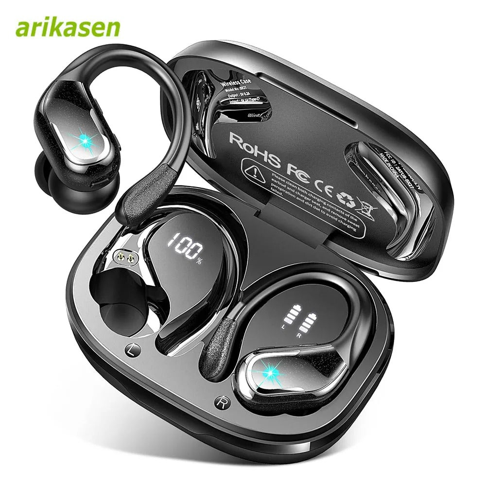 Bluetooth 5.3 Wireless Headphones IP7 Waterproof Earphones