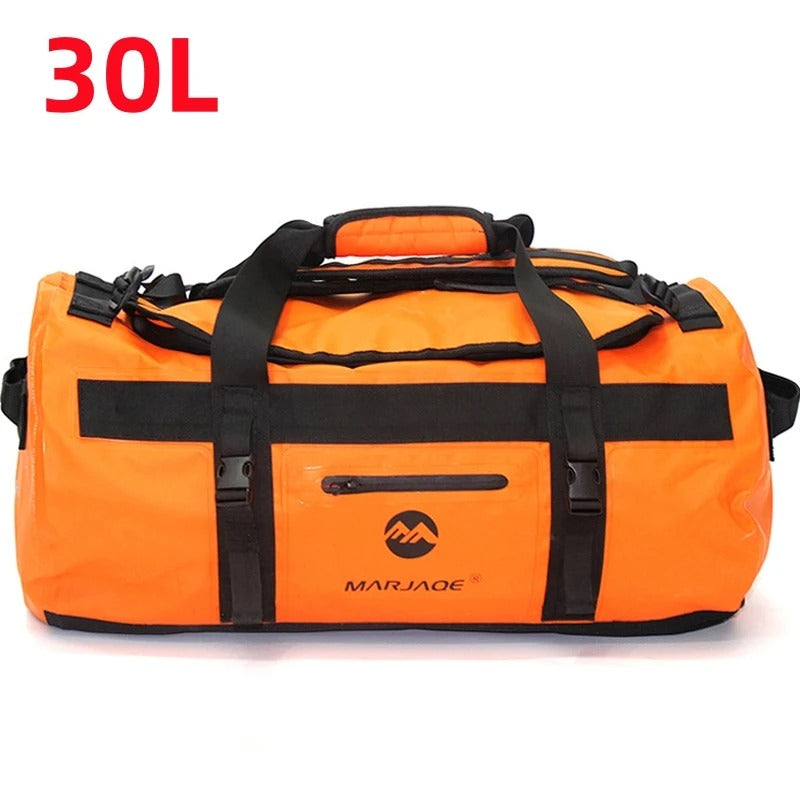30L Waterproof Kayaking Bag - Dry Saddle Luggage for Beach, Rafting, Travel, Camping, and Swimming (Model X499A)