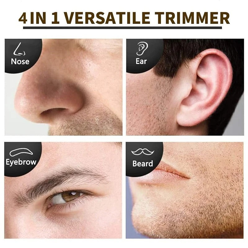4-in-1 Rechargeable Nose and Beard Trimmer Kit
