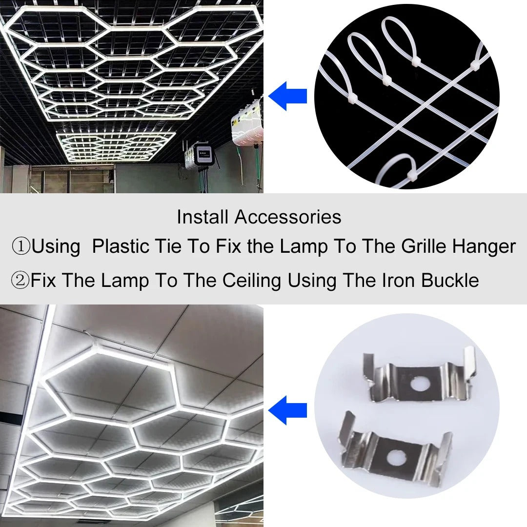 Hexagon LED Ceiling Light
