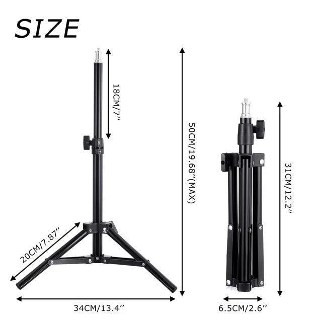 LED Selfie Ring Light – Tripod Stand & Remote