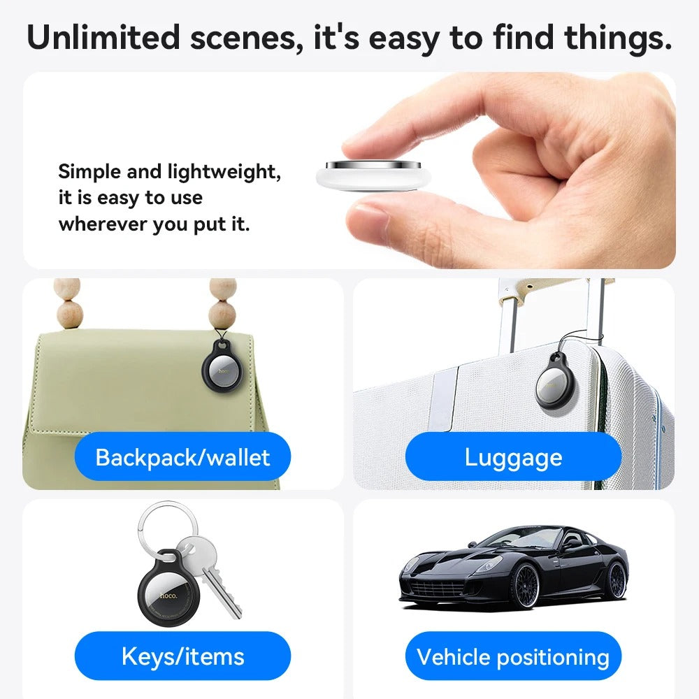 Bluetooth GPS Smart Tracker for Keys Pets Wallets