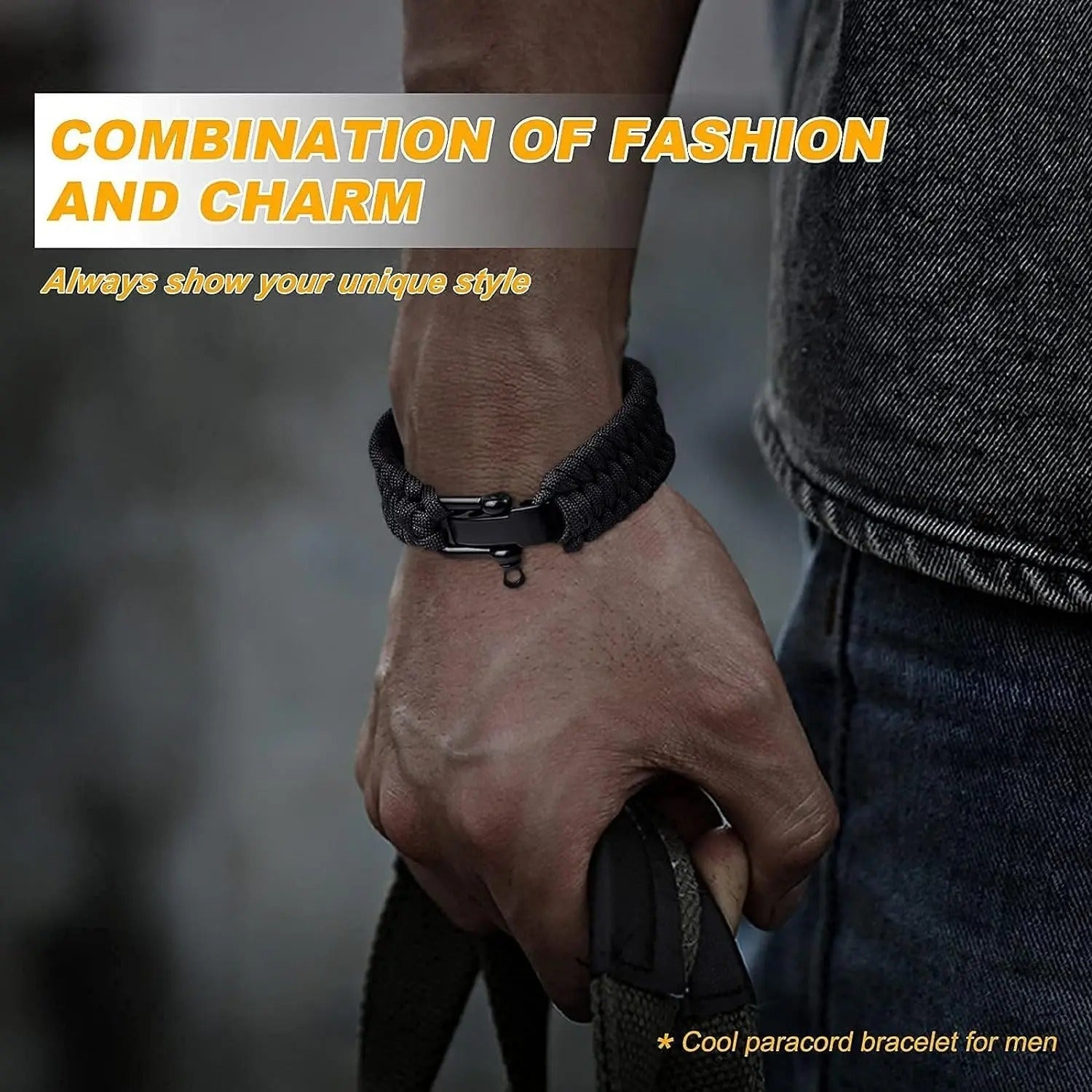 Survival Paracord Bracelet – Adjustable 550lb Tactical Gear