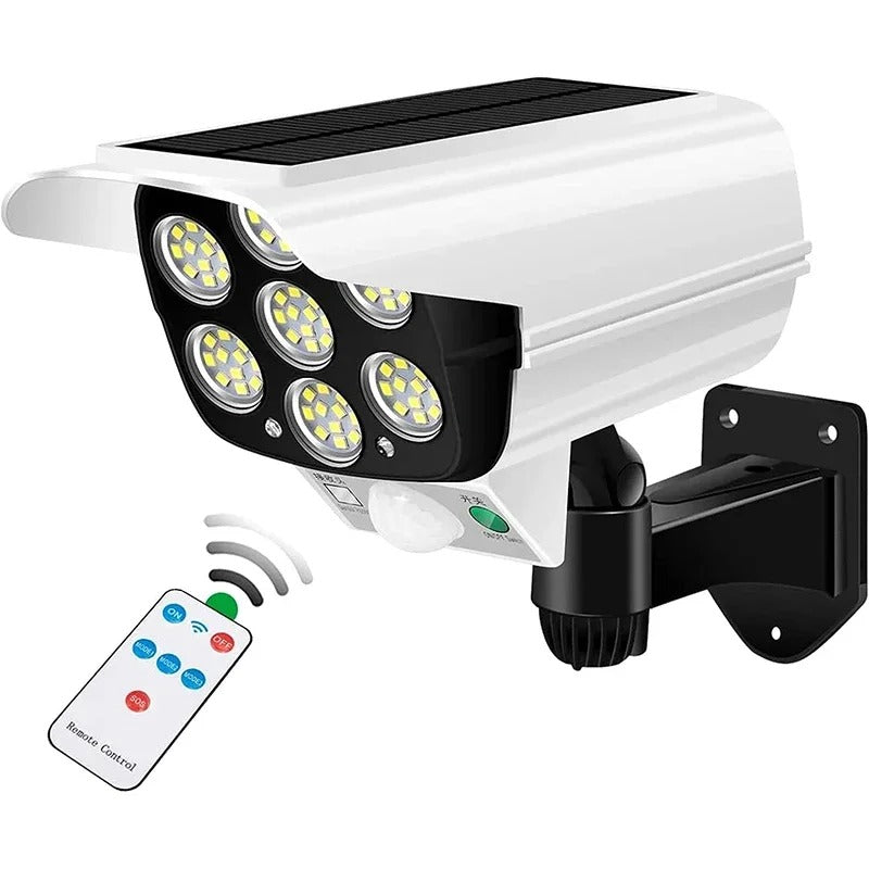 77LED Solar Security Light with Dummy Camera