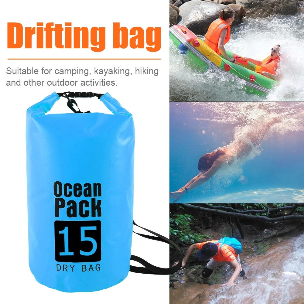 2L Waterproof Dry Bag - Foldable Swimming Bag for Beach, Kayaking, Rafting, Trekking, and Floating Water Sack