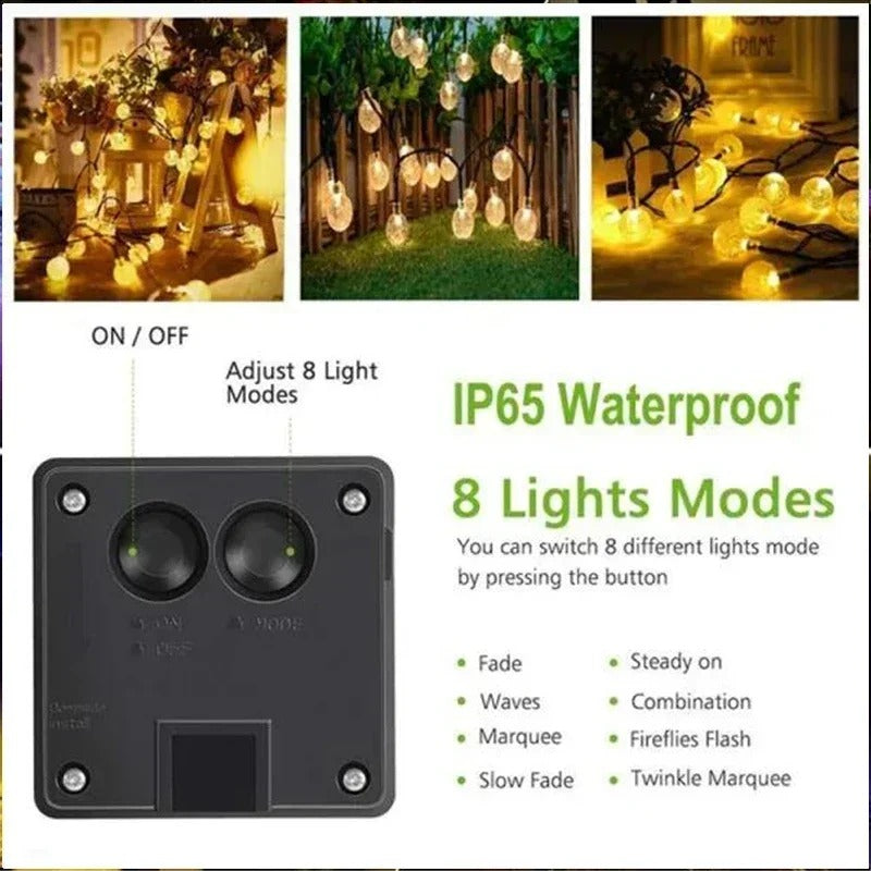 Crystal Solar Fairy Lights