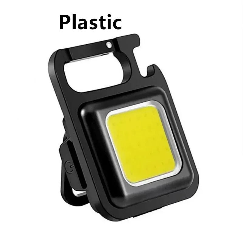 Mini LED Keychain Flashlight – USB Rechargeable Camping Light
