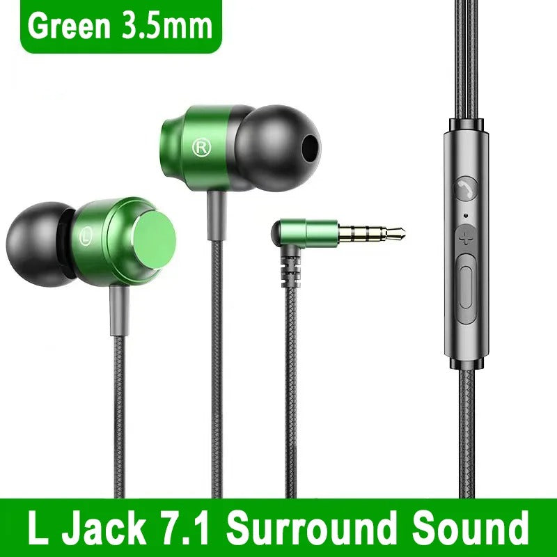 Jack Wired Gaming Headset – HiFi Surround Sound with Mic