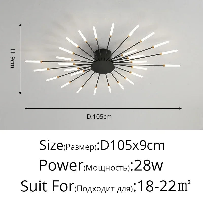 Nordic Fireworks Ceiling Chandelier