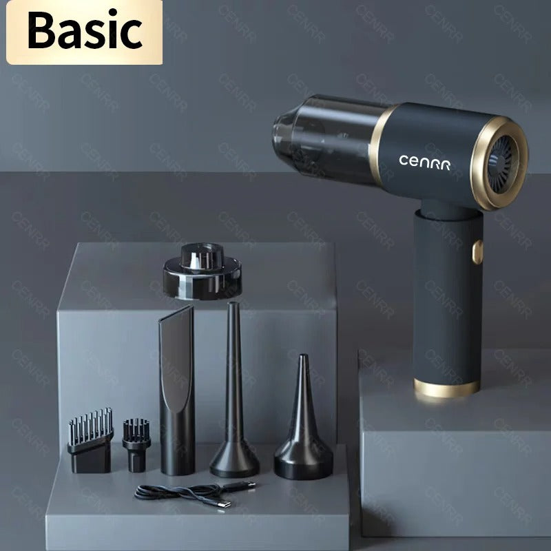 210000pa Mini Car Vacuum Cleaner – Portable Wireless Suction